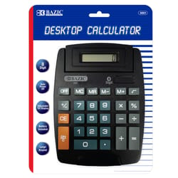 Bazic Products Black 8 digit Desktop Calculator