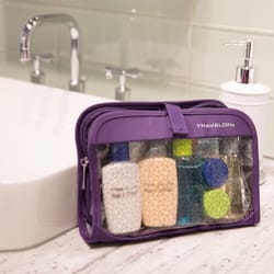 Travelon Purple Hanging Toiletry Bag