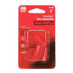 Gardner Bender WingGard 18-10 Ga. Copper Wire Wire Connector Red 6 pk