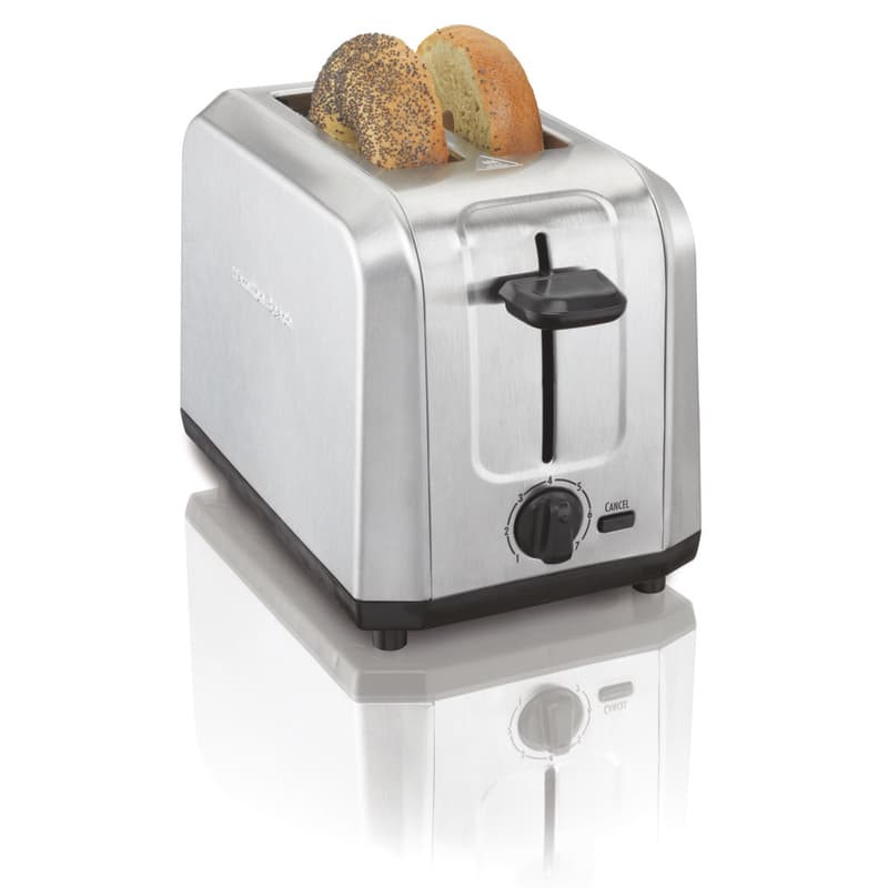 Photos - Toaster Hamilton Beach Metal Silver 2 slot  7.48 in. H X 7.48 in. W X 11.3 