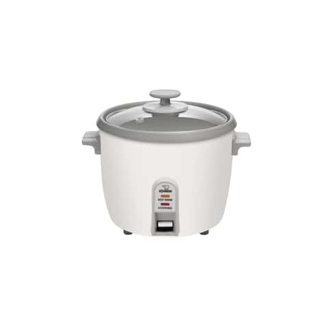 Buffalo Stainless Steel Mini Smart Rice Cooker (3 cups)