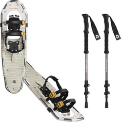 Retrospec Drifter 30 in. Unisex Snowshoe Bundle Laurel