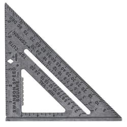 Swanson Original 7.25 in. L X .875 in. H Aluminum Speed Square