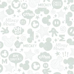 RoomMates 20.5 in. W X 16.5 ft. L Mickey Mouse Icons Vinyl Peel and Stick Wallpaper