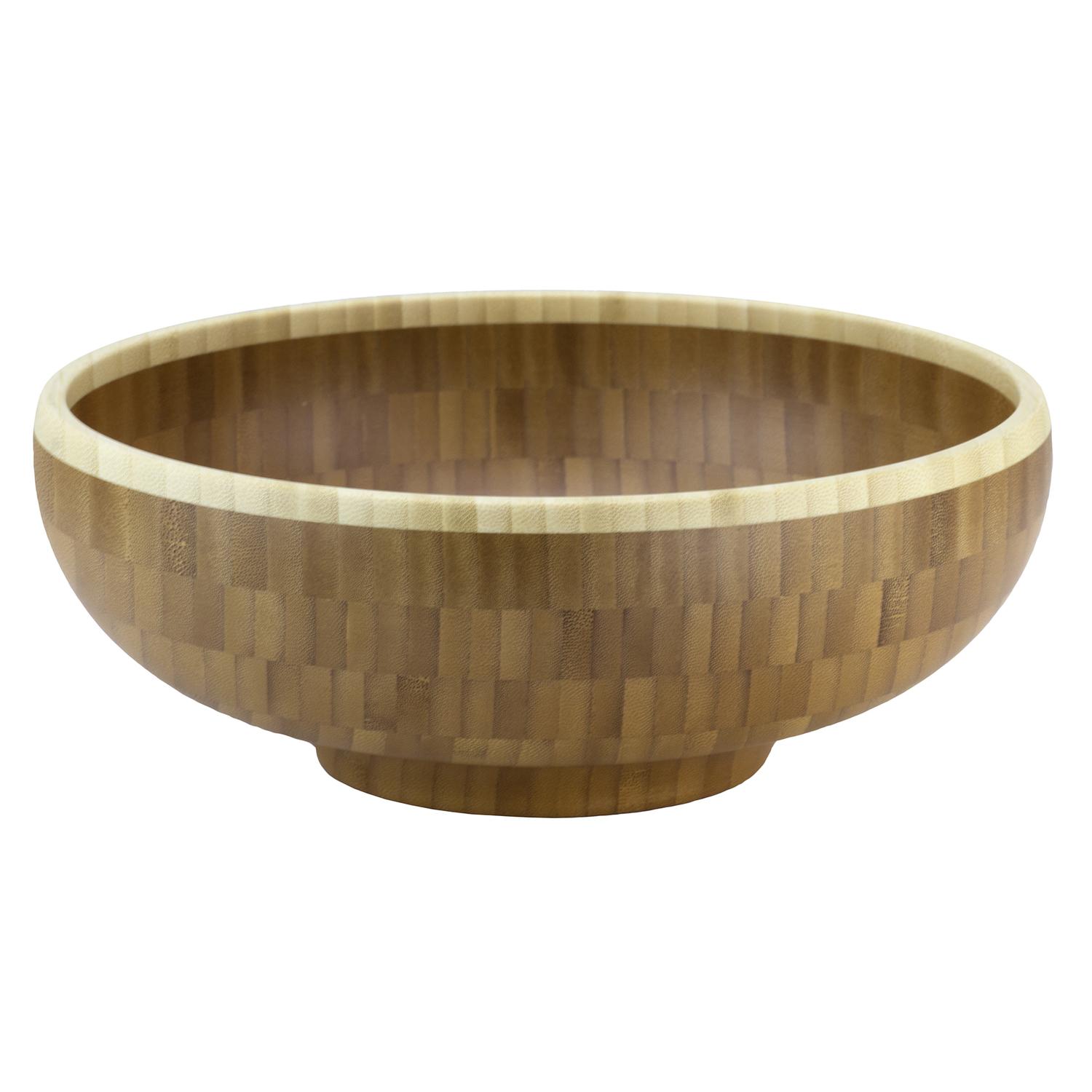 Totally Bamboo Brown Bamboo Classic Serving Bowl 10 in. D 1 pc Sansujyuku sansujyuku.com