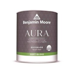 Benjamin Moore Aura Exterior Soft Gloss White Paint Exterior 1 qt