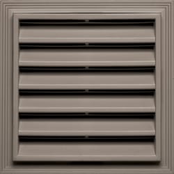 Builders Edge 12 in. W X 12 in. L Clay Copolymer Wall Louver