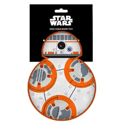 Buckle-Down Star Wars Multicolored Plush BB8 Full Body Squeaky Dog Toy 1 pk