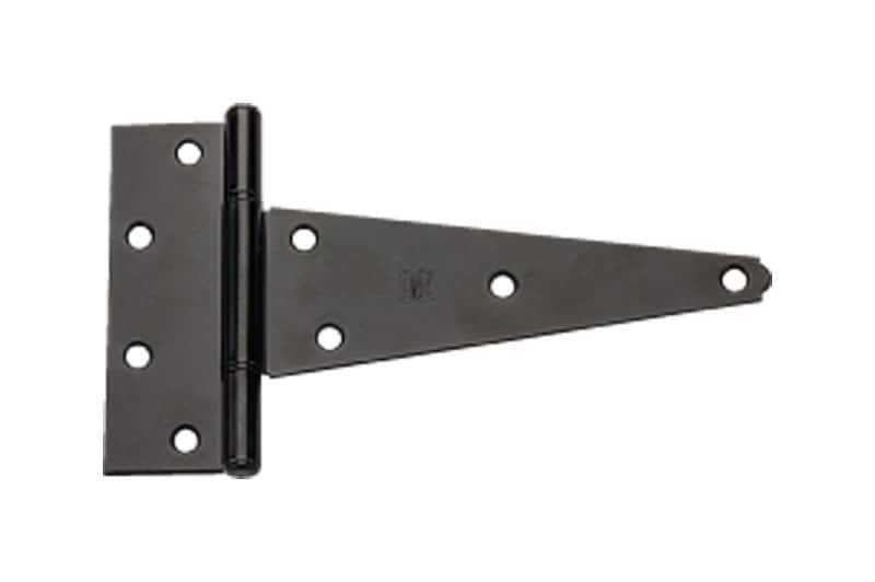 National Hardware 8 in. L Black Extra Heavy Duty T-Hinge 2 pk - Ace ...