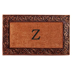 Calloway Mills Prestige "Z" 1.5 W X 2.5 L Black/Brown Rectangle Coir Door Mat