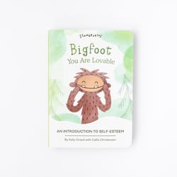 Slumberkins Bigfoot's Self-Esteem Plush & Book Snuggler Set Brown 3 pc