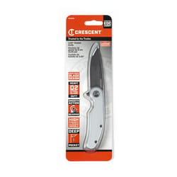 Crescent Silver Steel 8 in. Pocket Knife