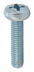 HILLMAN M6-1 Ga. X 25 mm L Phillips Pan Head Zinc-Plated Steel Metric Machine Screws 1 pk