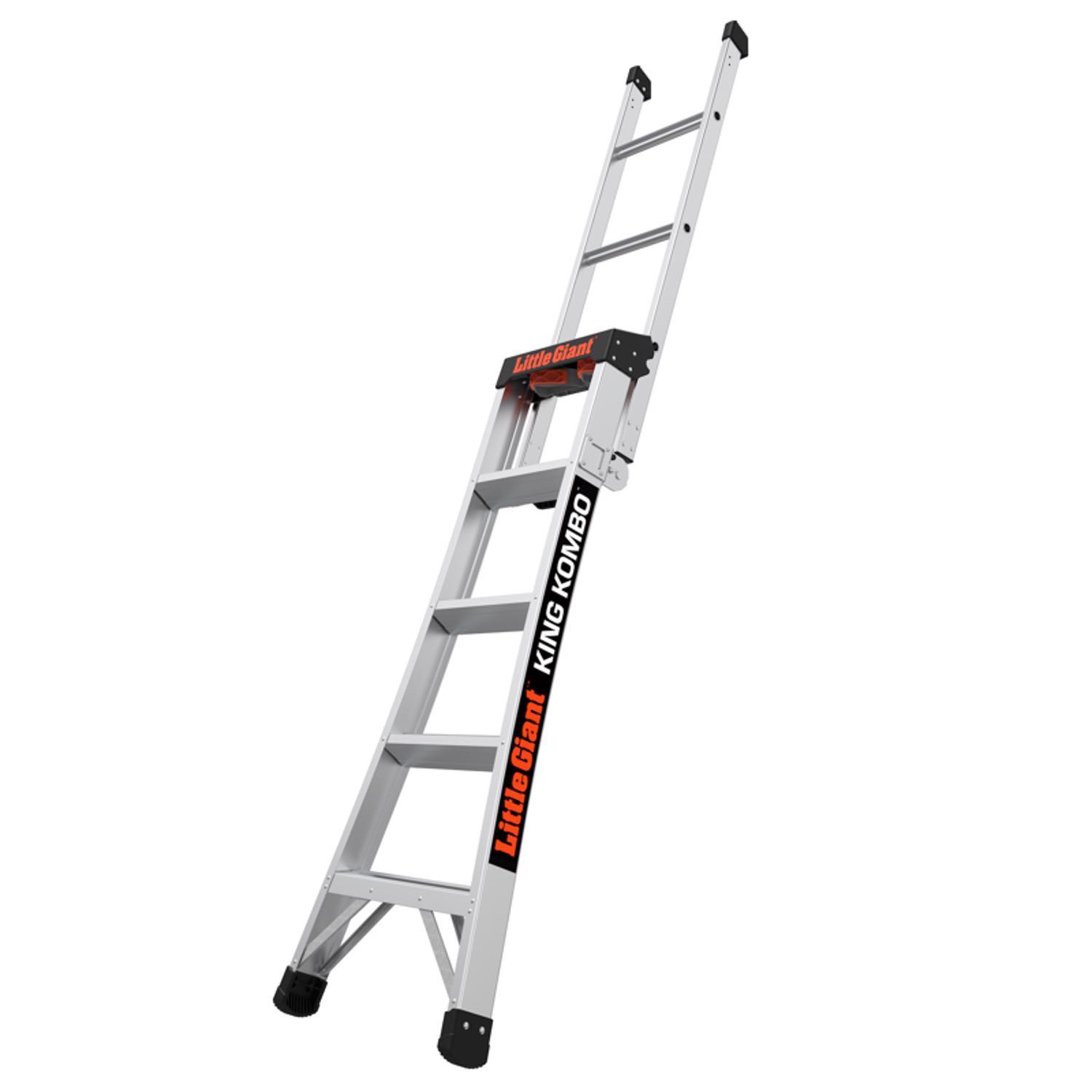 Little Giant King Kombo 8 ft. H Aluminum Telescoping Multi-Position Ladder Type IA 300 lb. capacity Sansujyuku sansujyuku.com
