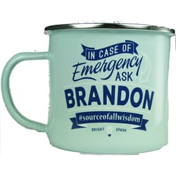 Top Guy Brandon 14 oz Multicolored Steel Enamel Coated Mug 1 pk