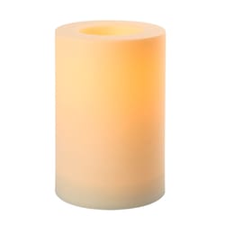 Inglow White Outdoor Pillar Candle