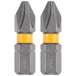 DeWalt Max Fit Phillips #2 X 1 in. L Screwdriver Bit Set Steel 2 pk