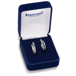 Montana Silversmiths Women's Enchanted Soul Hoop Silver Earrings