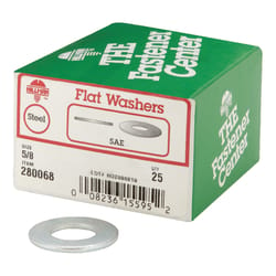 HILLMAN Zinc-Plated Steel 5/8 in. SAE Flat Washer 25 pk