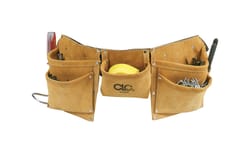 CLC Heavy Duty 8 pocket Leather/Suede Work Apron Tan 1 pk