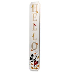 Open Road Brands Disney 0 ct 46 in. Mickey Mouse Hello Fall Porch Sign