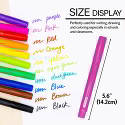 Bazic Products Classic Colors Assorted Broad Tip Watercolor Marker 10 pk