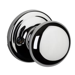 Kwikset Signature Series Hancock Knob Polished Chrome Dummy Knob Right or Left Handed