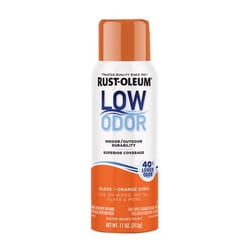 Rust-Oleum Low Odor Gloss Orange Soda Spray  Paint 11 oz