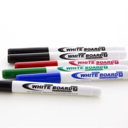 Bazic Products Low Odor Assorted Color Dry Erase Markers 6 pk