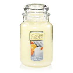 Yankee Candle Yellow Juicy Citrus & Sea Salt Scent Jar Candle 22 oz