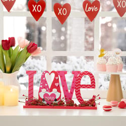 Glitzhome Valentine Love Table Decor MDF 1 pc