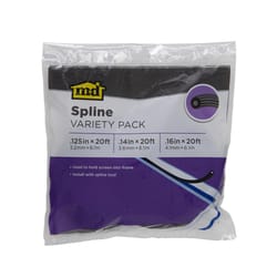 M-D BUILDING PRODUCTS 0.125/ 0.14/ 0.16 in. D X 20 ft. L Screen Spline