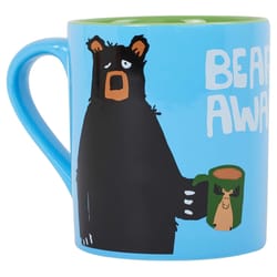 Little Blue House Blue Ceramic Bearly Awake Coffee Mug 1 pk