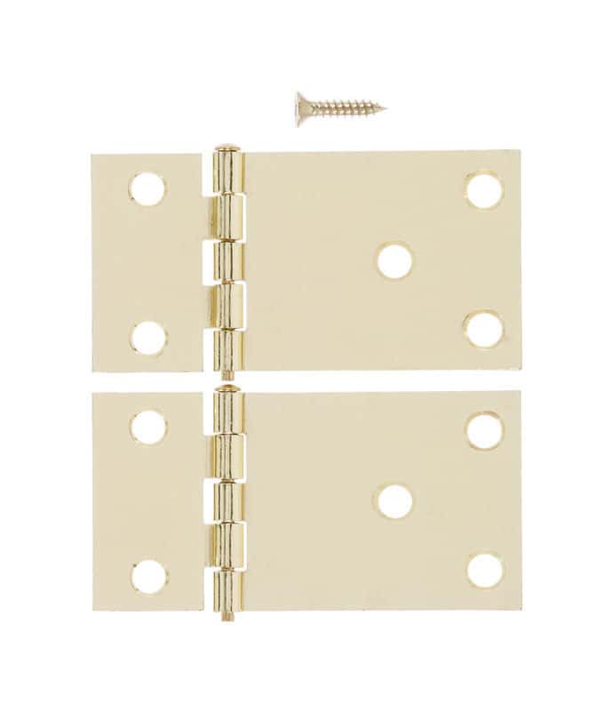 Ace 11/2 in. L Bright Brass Wide Throw Shutter Hinge 1 pk Ace Hardware
