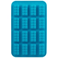 Trudeau Building Blocks Chocolate Mold Blue 2 pc