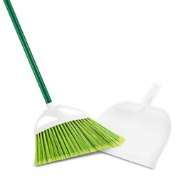 Libman Petplus 12.5 in. W Recycled PET Broom with Dustpan