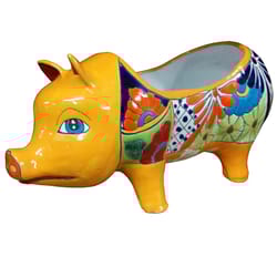 Avera Products Talavera 9 in. H X 17 in. W Ceramic Talavera Planter Multicolored