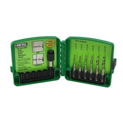 GREENLEE High Speed Steel SAE Drill and Tap Bit Set 6 pc