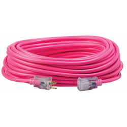 Southwire Indoor or Outdoor 100 ft. L Pink Extension Cord 12/3