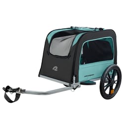 Retrospec Rover Waggin Fabric/Steel Pet Trailer 50 lb Blue Ridge