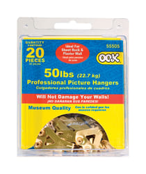 Hillman OOK Brass-Plated Blue Hanger Picture Hanging Kit 50 lb 20 pk