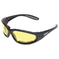 Hercules 1 Plus Anti-Fog Oval Frame Safety Sunglasses Yellow Lens Black Frame 1 pc