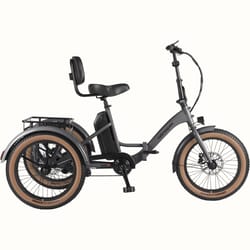 Retrospec Boca Rev Adult Electric Tricycle Matte Graphite