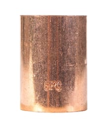 NIBCO 1-1/4 in. Sweat X 1-1/4 in. D Sweat Copper Coupling with Stop 1 pk
