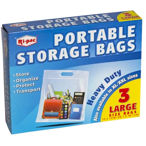Ziploc Big Bags Clothes and Blanket Storage Bags for Closet Organization,  Protects from Moisture, Large, 5 Count
