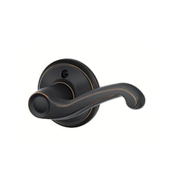 Schlage F Series Flair Aged Bronze Dummy Lever 1-3/4 in.