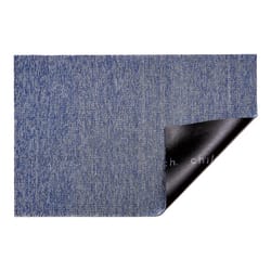 Chilewich 18 in. W X 28 in. L Cornflower Heathered Vinyl Door Mat