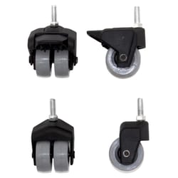 Big Green Egg Swivel Caster Set Steel 2 in. H