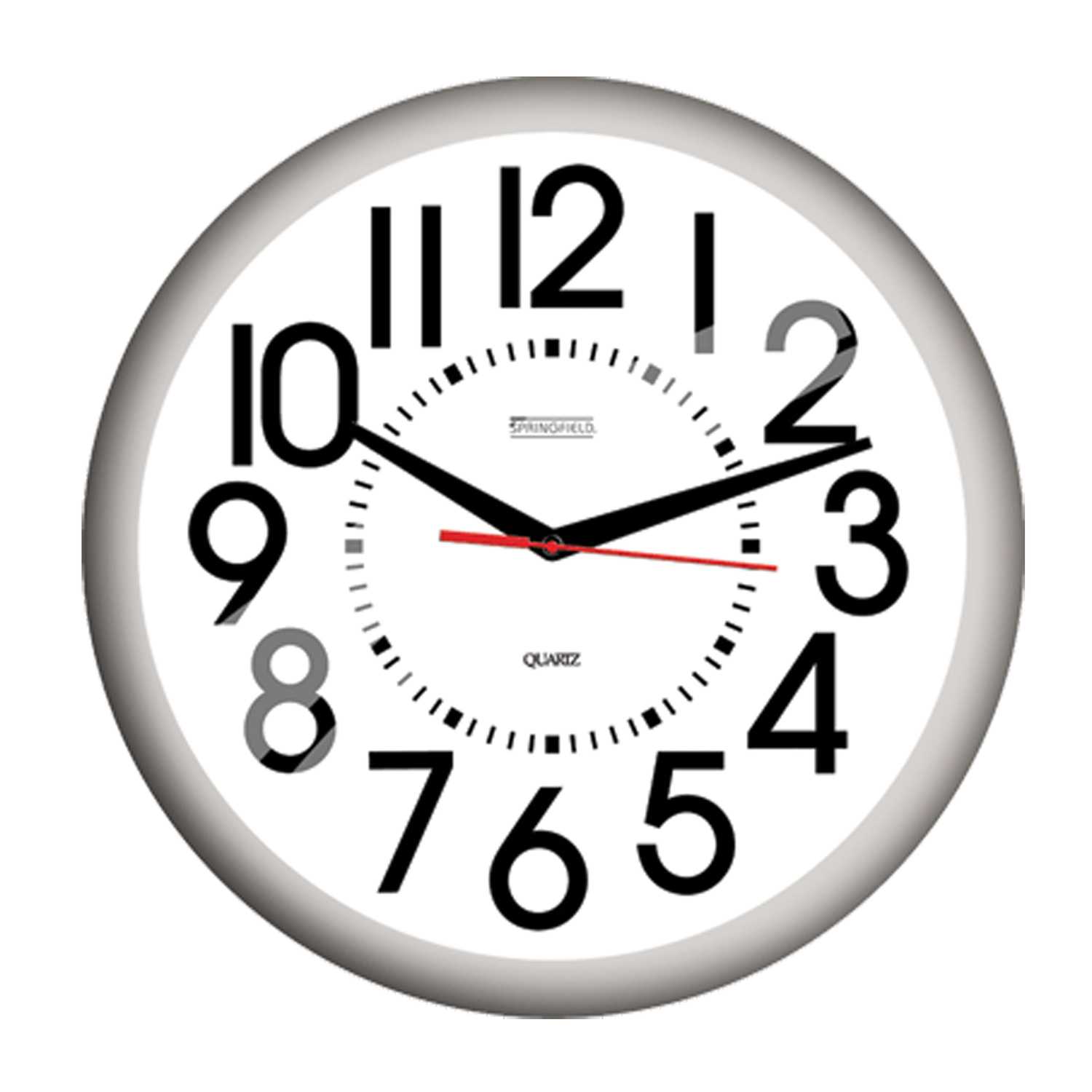 Springfield Casual Outdoor Clock Resin White Ace Hardware