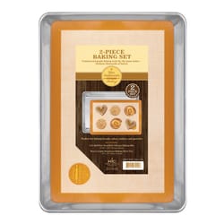 Mrs. Anderson's Baking 18 in. W X 13 in. L Bake Set Silver 2 pk